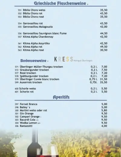 Mykonos Speisekarte 2023 07 06