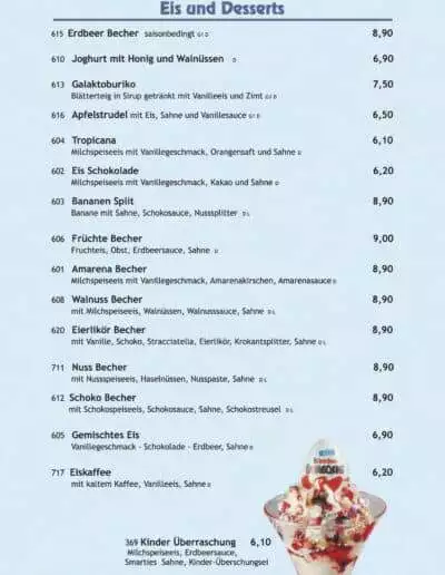 Mykonos Speisekarte 2023 07 15